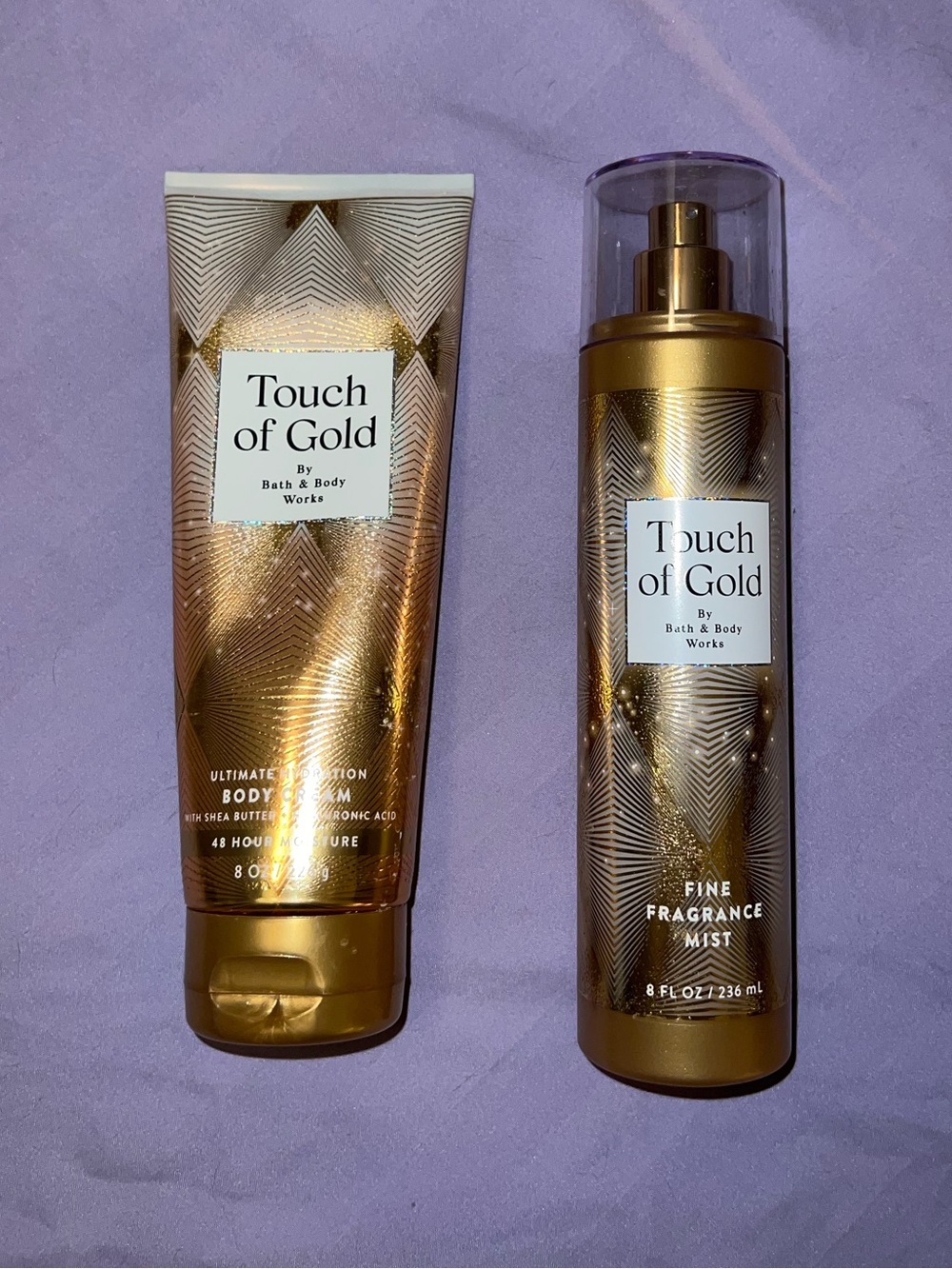 Touch of Gold Bath & Body Mist and Body Cream Bundle